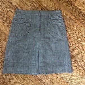 Lilly Pulitzer Skirt Beautiful A-Line Tan Plaid Knee Length Sz 6 Lined PERFECT